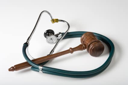 jacksonville slip and fall  Stethoscope attorney gavel 